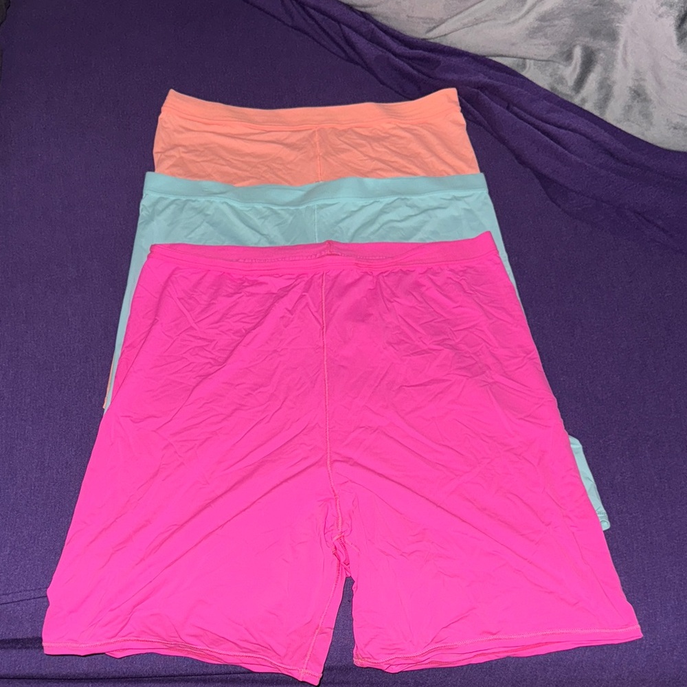 aerie smoothez Women's Intimates Shorts - Pink, Blue, Peach